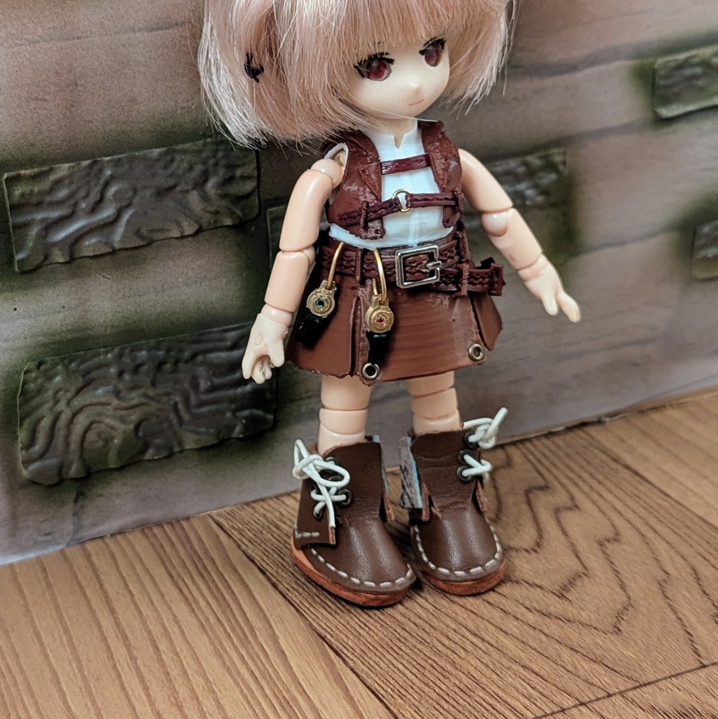 *オビツ11 スチームパンク風ジャケット&スカートスタイル ドール服 ねんどろいど*