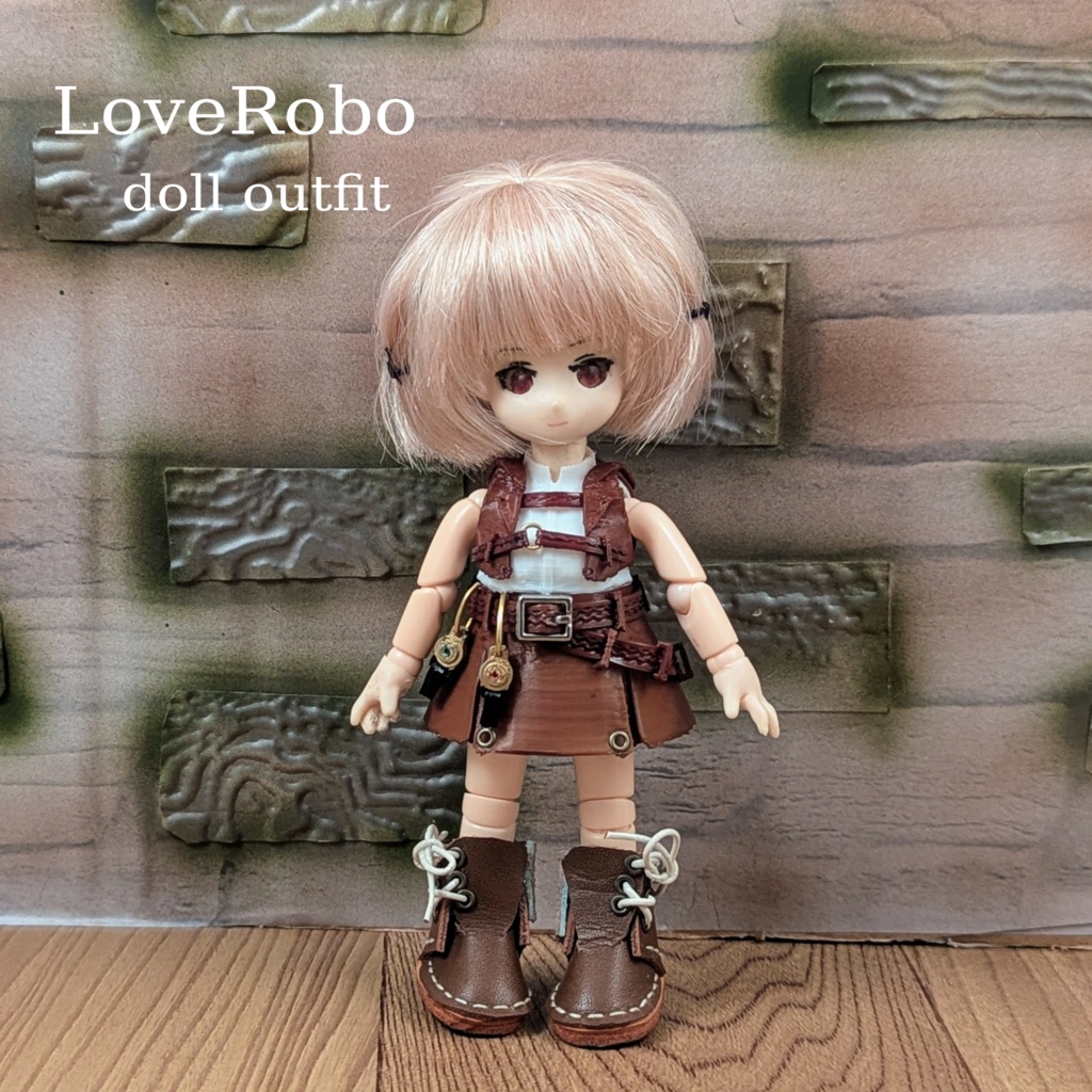 *オビツ11 スチームパンク風ジャケット&スカートスタイル ドール服 ねんどろいど*