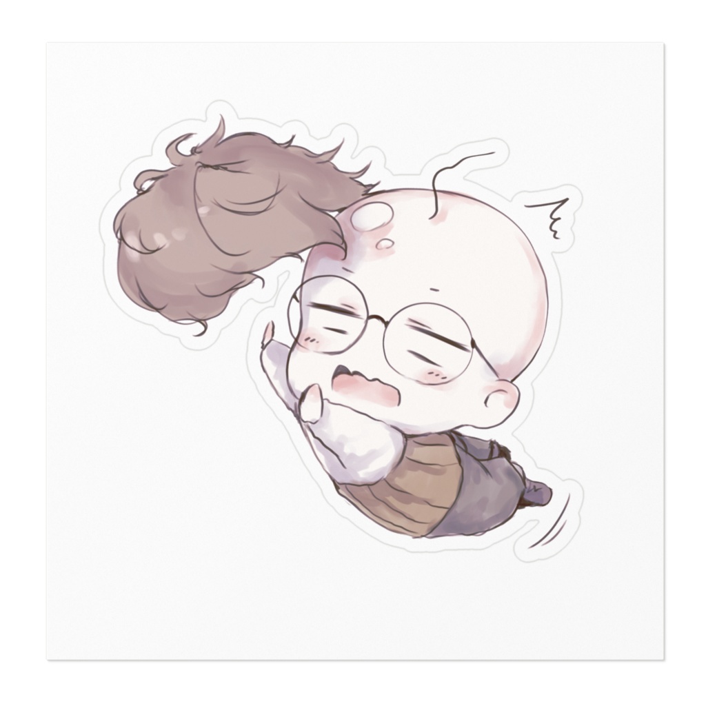 ヅラ×ハゲユゲ ステッカー