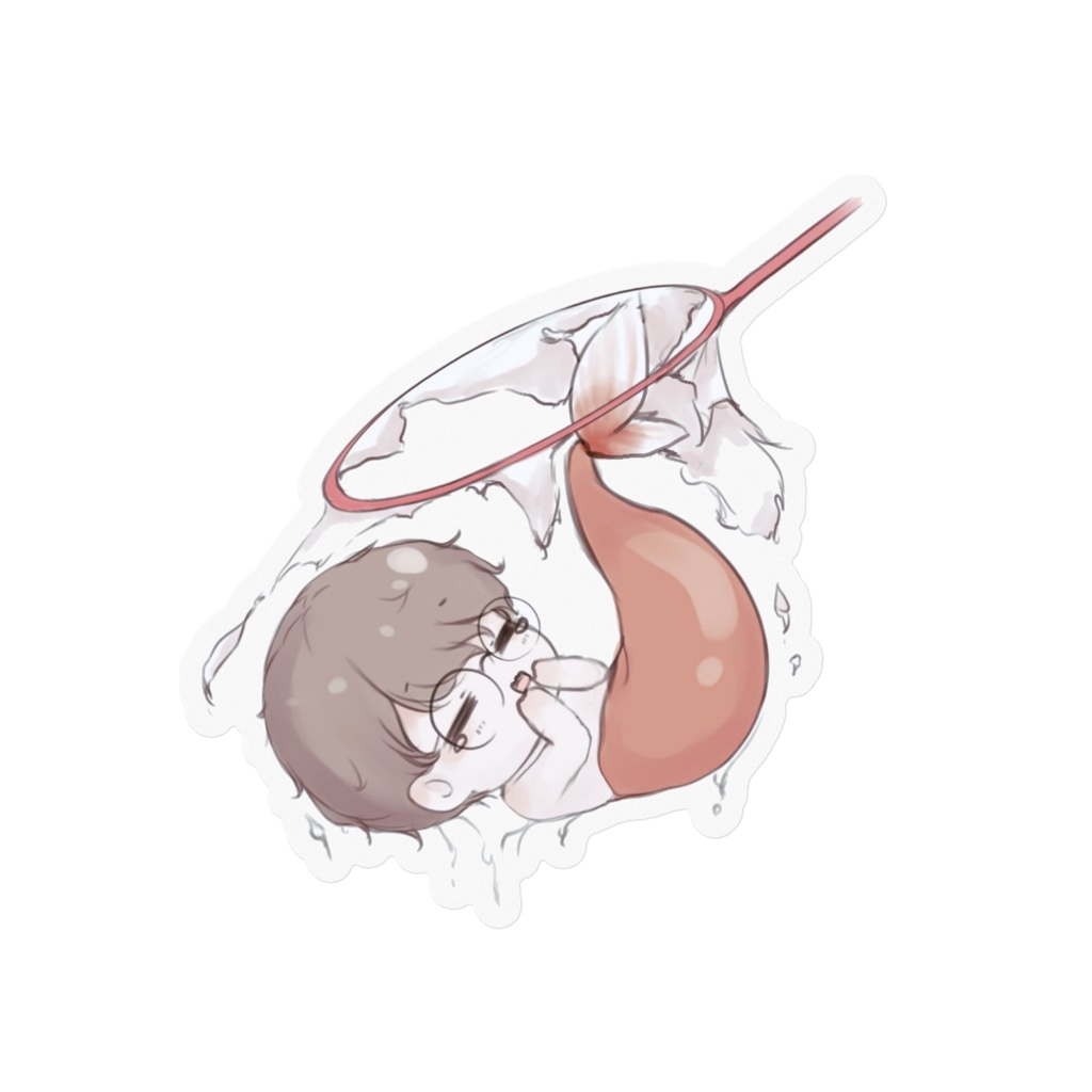 金魚ユゲ クリアステッカー