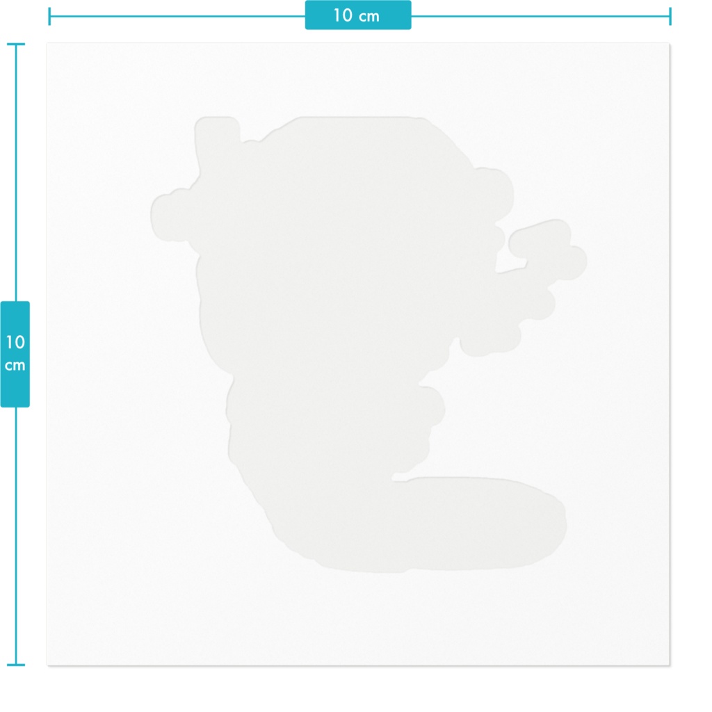 出勤ユゲ ホワイトステッカー