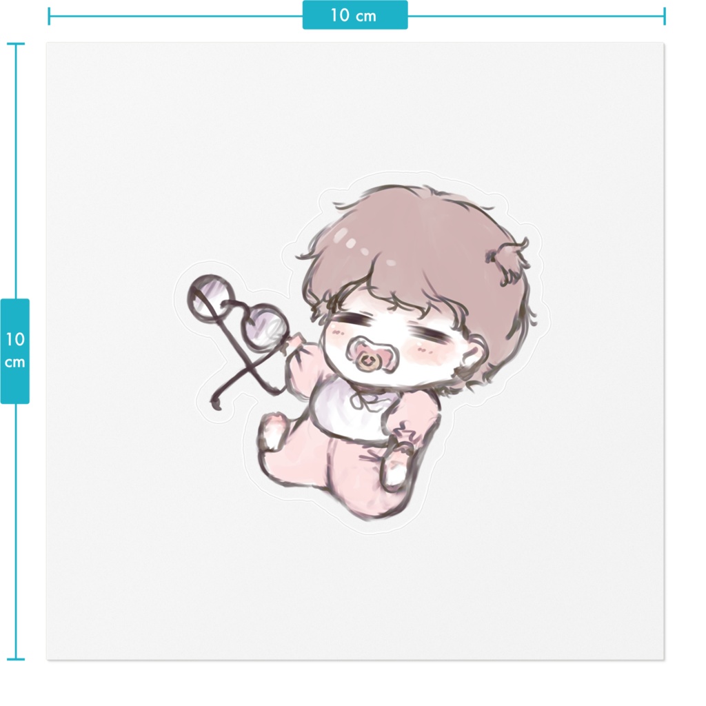 ベビユゲ クリアステッカー