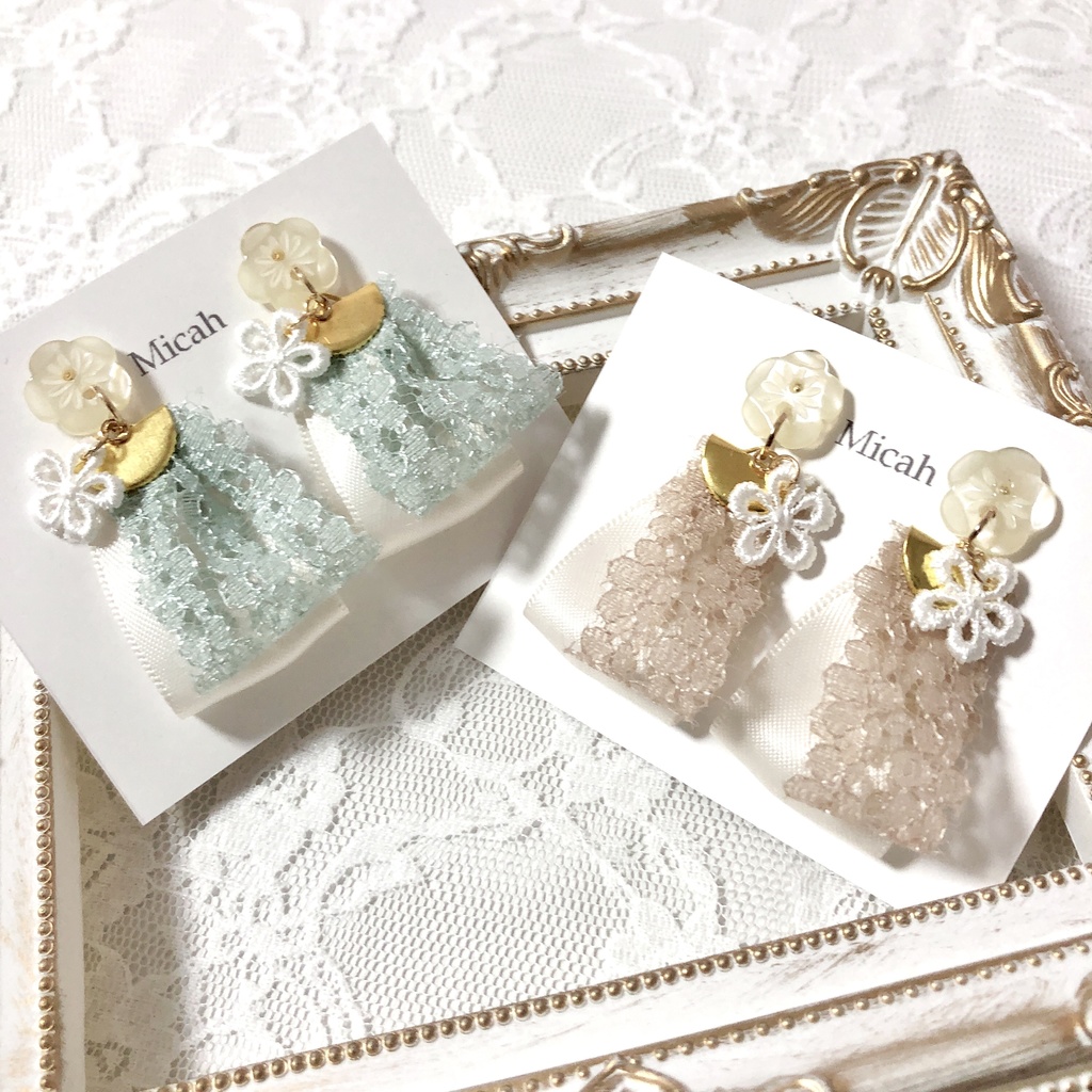 【Ra*bits】お花ピアス