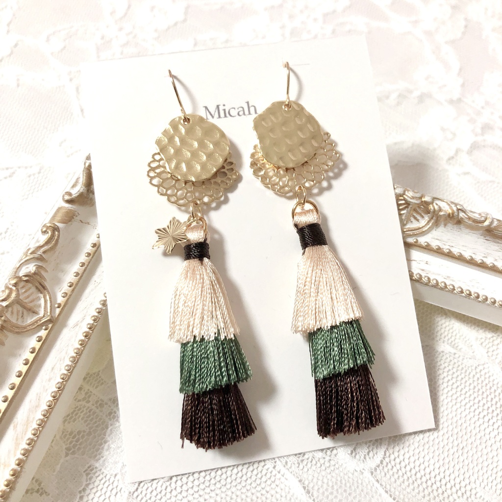 【三毛縞斑】ピアス