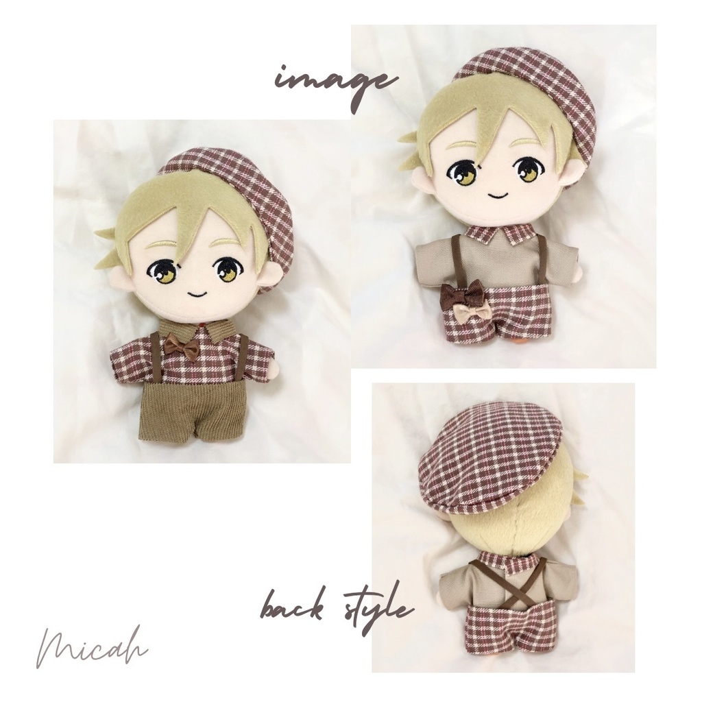 ショコラチェックのお洋服&ベレー帽