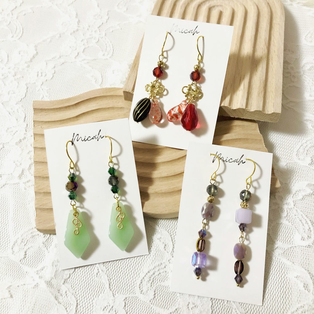 【紅月】ピアス