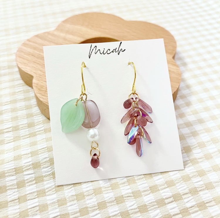 藤の花のピアス