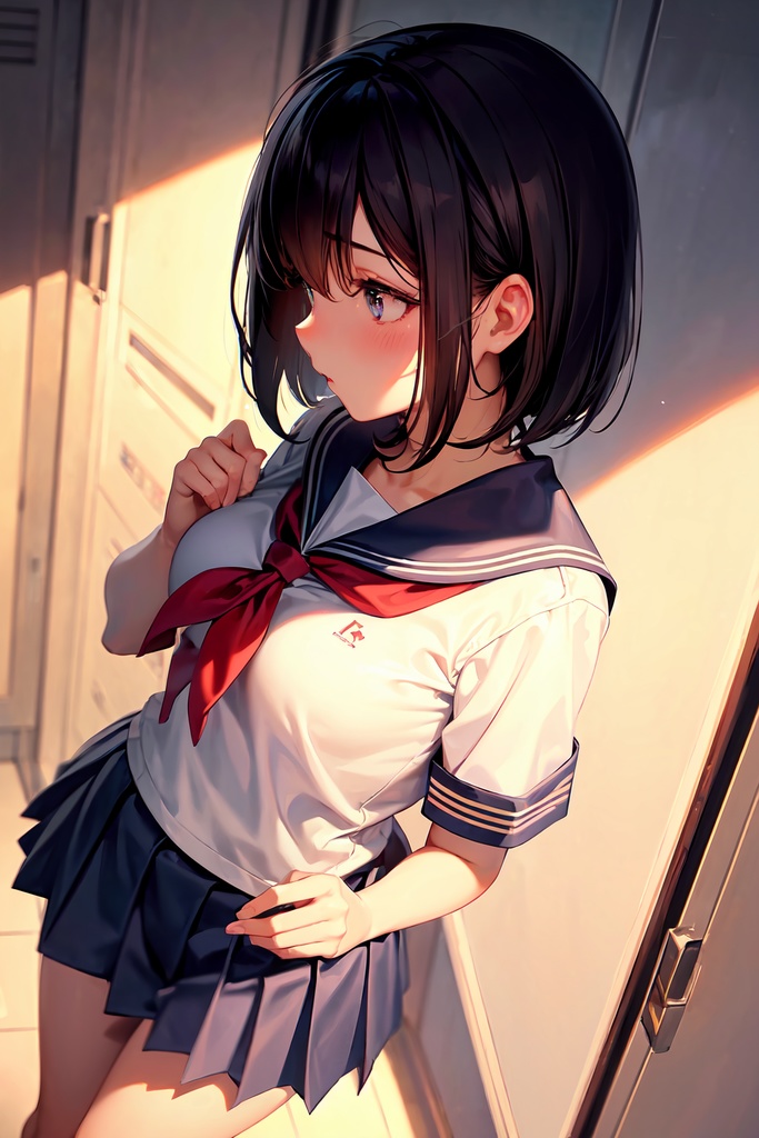 【Free】覗き見JK(50枚)【AI】