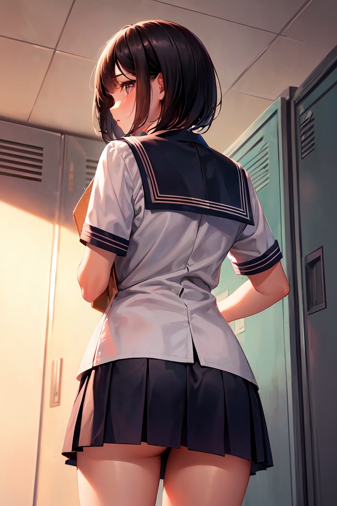 【Free】覗き見JK(50枚)【AI】