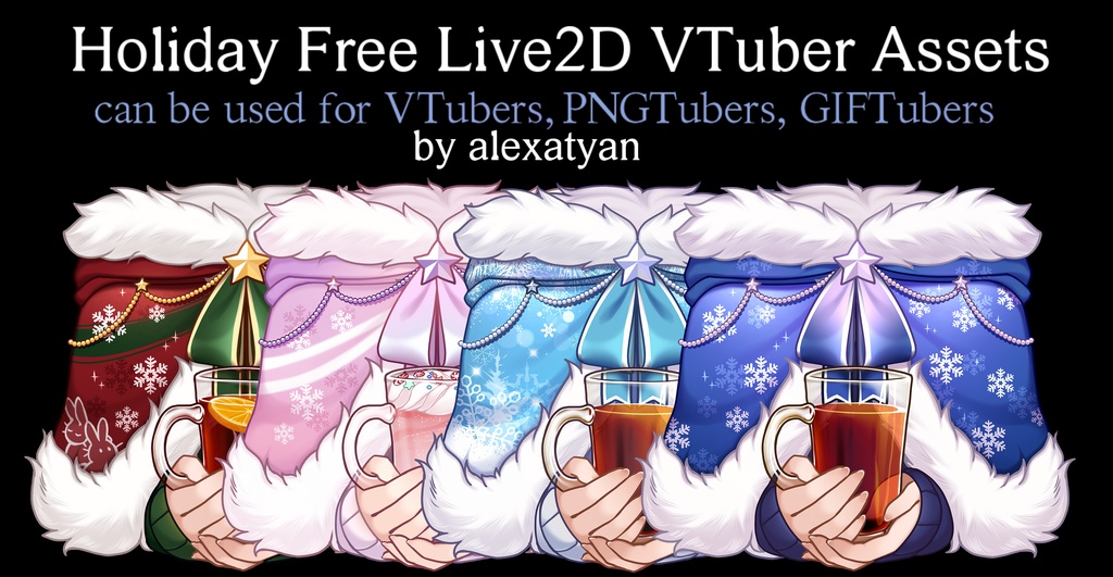 Holiday Free Live2D VTuber Assets