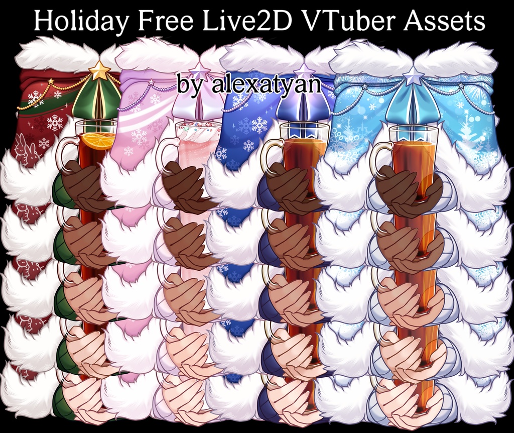 Holiday Free Live2D VTuber Assets
