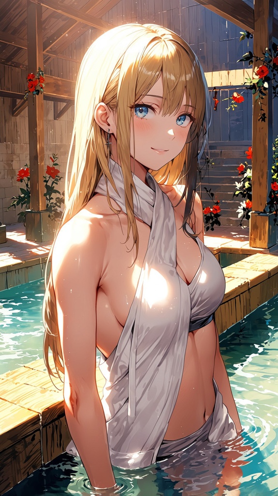 シスターと〇〇〇な温泉