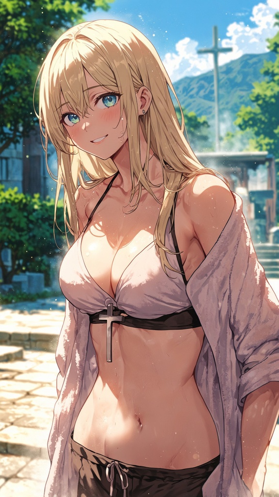 シスターと〇〇〇な温泉