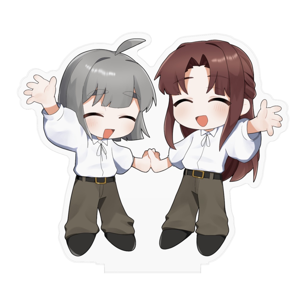 三ヶ島と柚木(にっこり) - アクリルスタンド