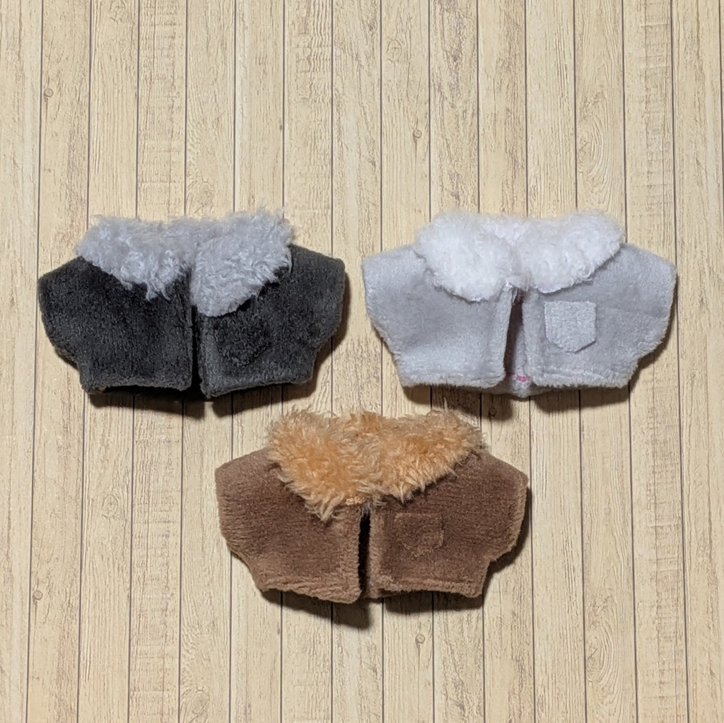 10cmぬい服 ボアファージャケット