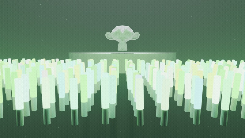 Penlight Crowd Generator ─ ライブ会場ペンライト群衆を1クリック生成【Blenderアドオン】
