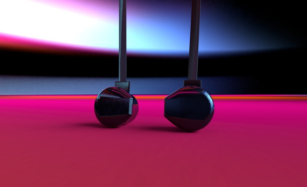 【3Dモデル】ワイヤレスイヤホン