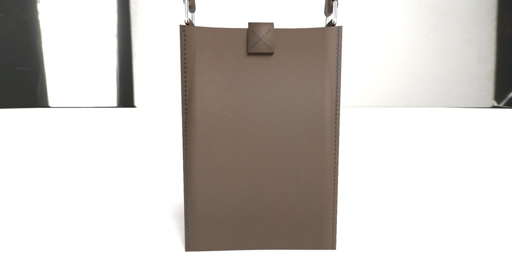 【3Dモデル】革ポシェット・バッグ Leather Handbag