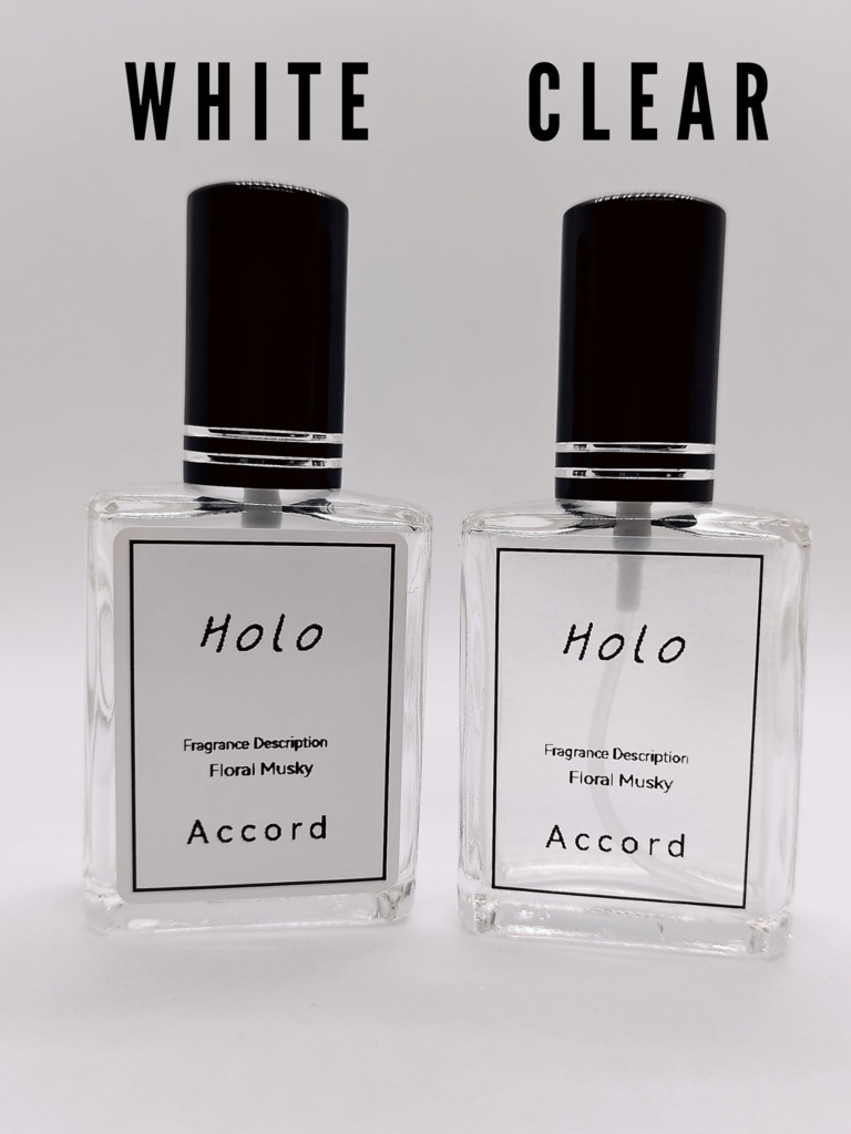 オーダーメイドフレグランス15ml角形ガラスボトル