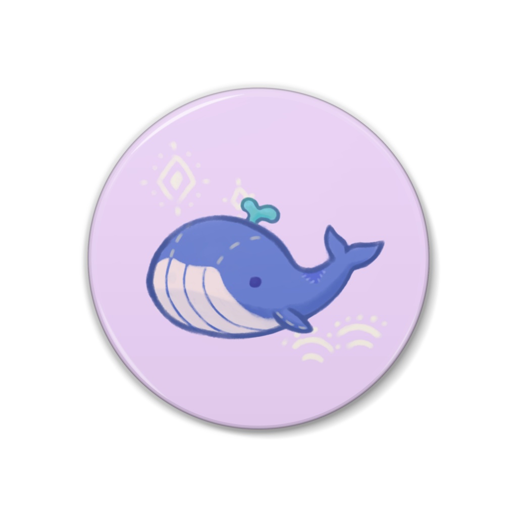 缶バッジ クジラ