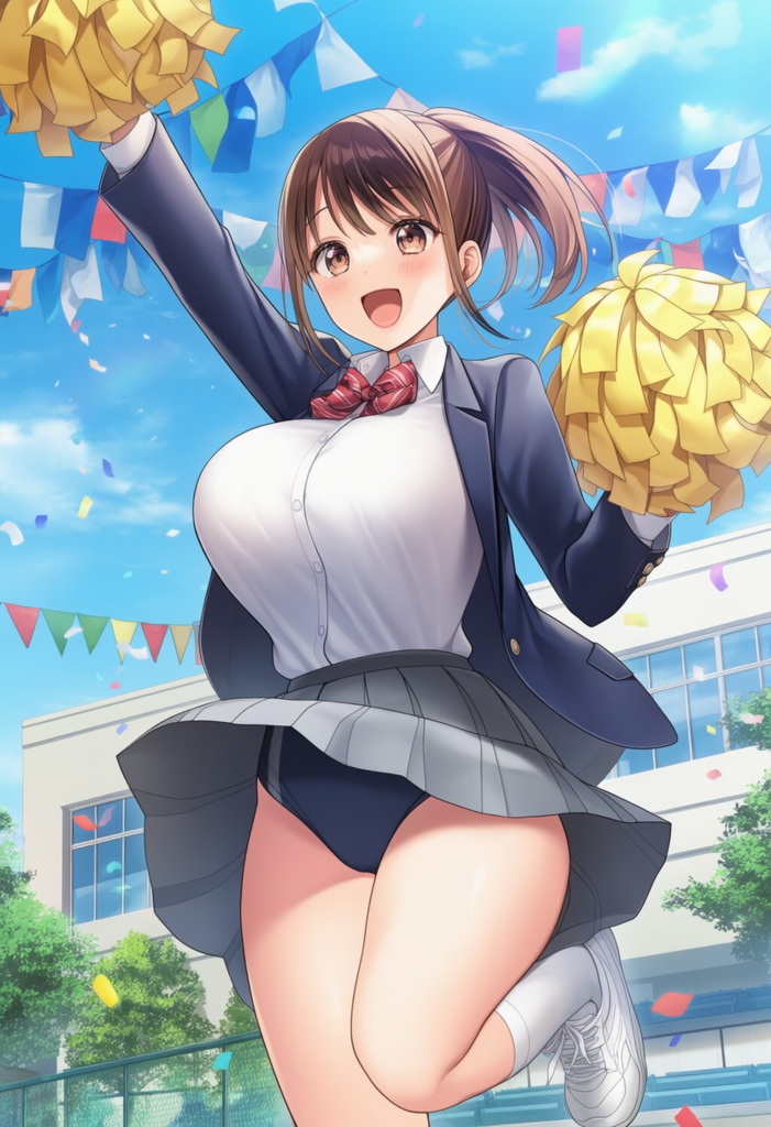 【AI生成】制服少女CG集 Vol.1|セーラー服・学校 高解像度20枚 商用可