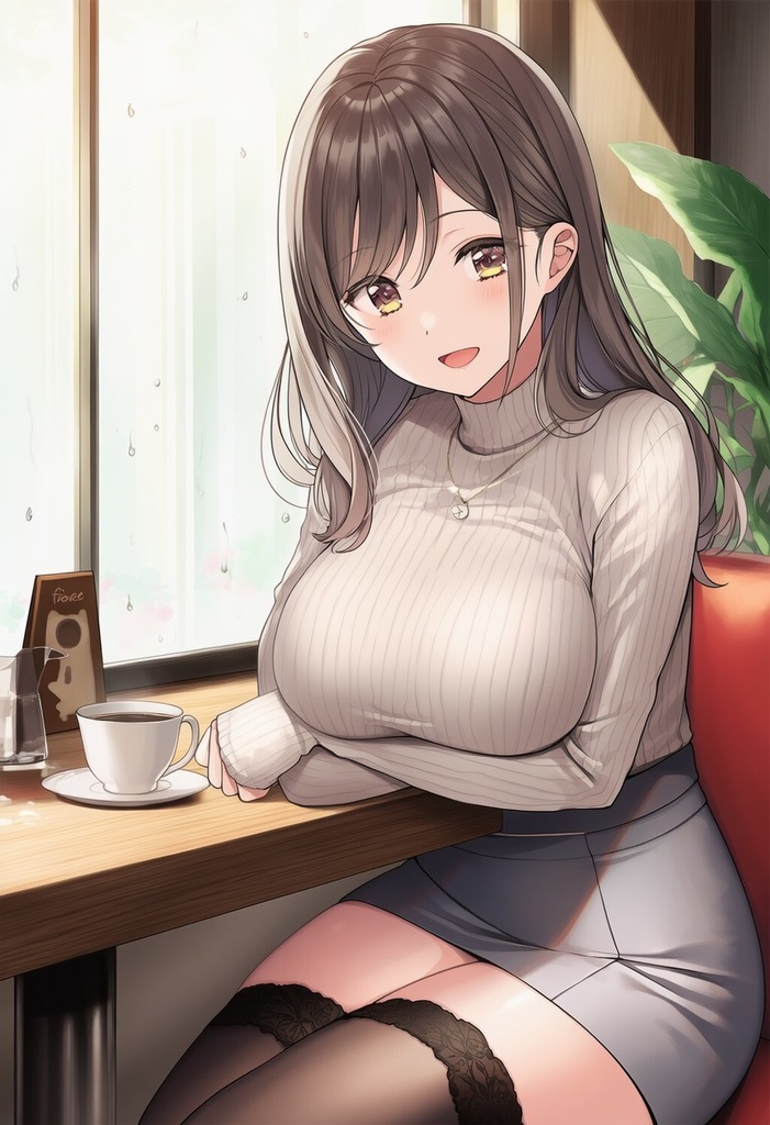 【AI生成】日常系カフェ少女CG集 Vol.1|ほっこり系 高解像度20枚 商用可