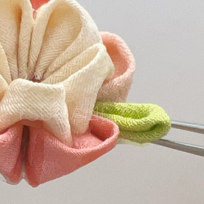 【おうちつまみ細工】第四回江戸つまみ細工「八重桜」