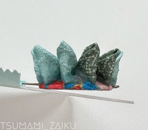 おうちつまみ細工第七回「剣菊」浴衣アクセサリー