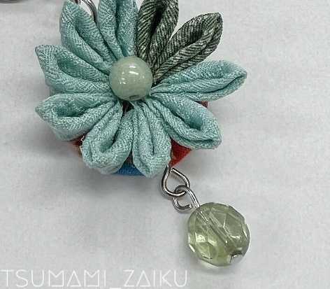 おうちつまみ細工第七回「剣菊」浴衣アクセサリー