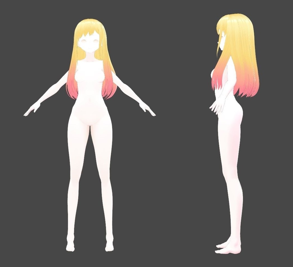 【VRoid】着せ恋_Hair-pink 【earing is gifts🎁🎁🎁】その着せ替え人形は恋をする