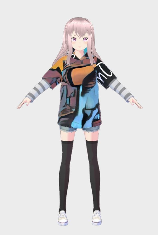 【VRoid】hoodie coat - texture【👍無料】