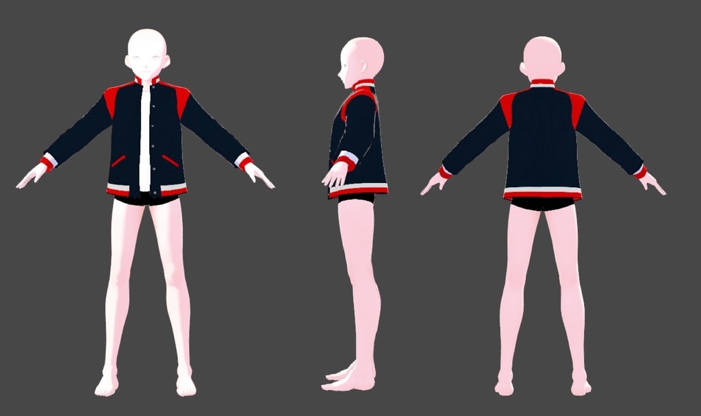 【VRoid】Sports-Jacket 運動外套