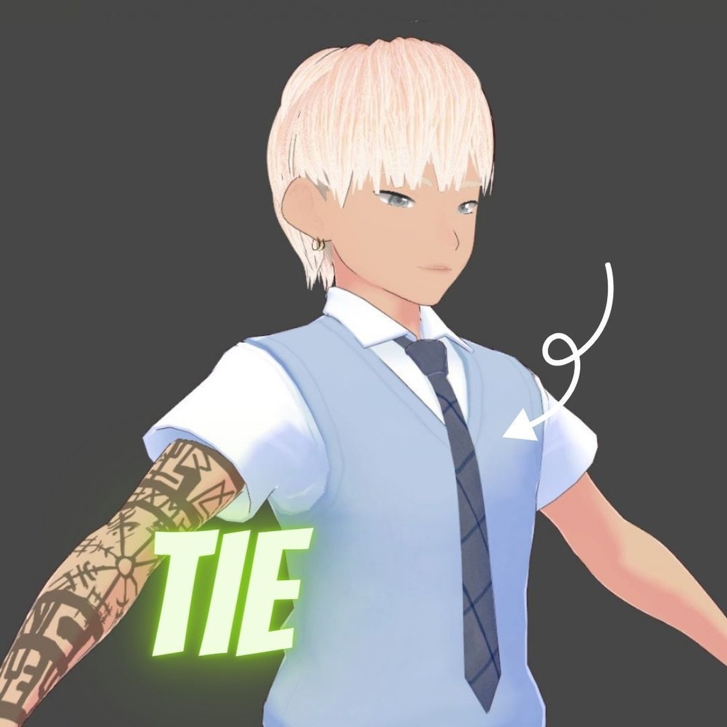 【VRoid🔥無料🔥】Tie