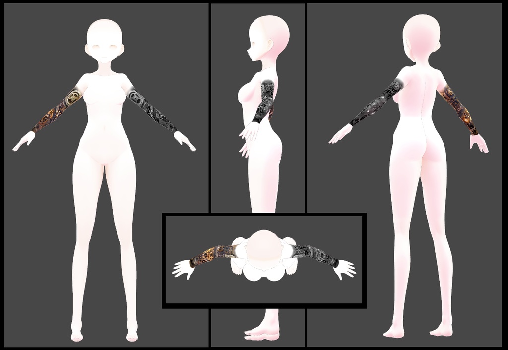 【VRoid】SteamPunkTattoo蒸氣龐克風格刺青