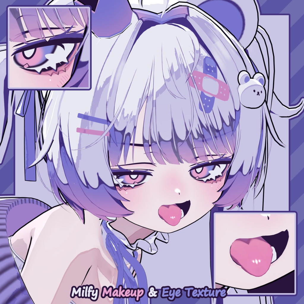 【ミルフィ - Milfy / クマリ - Kumaly】しろくま Makeup & Eye Texture