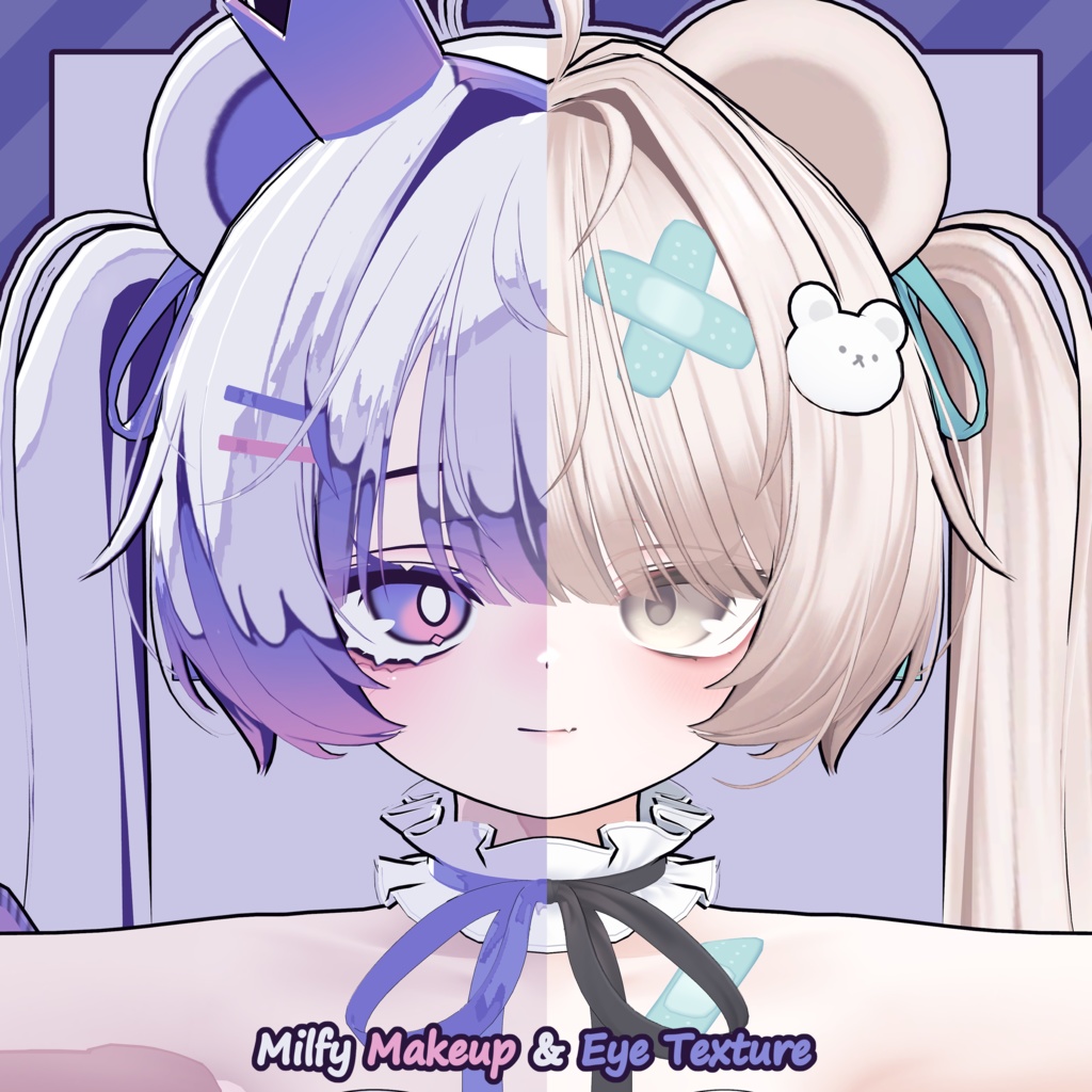 【ミルフィ - Milfy / クマリ - Kumaly】しろくま Makeup & Eye Texture