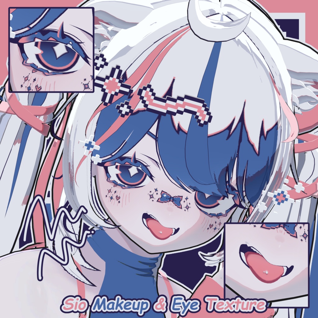 【しお - Sio】しろねこ Makeup & Eye Texture