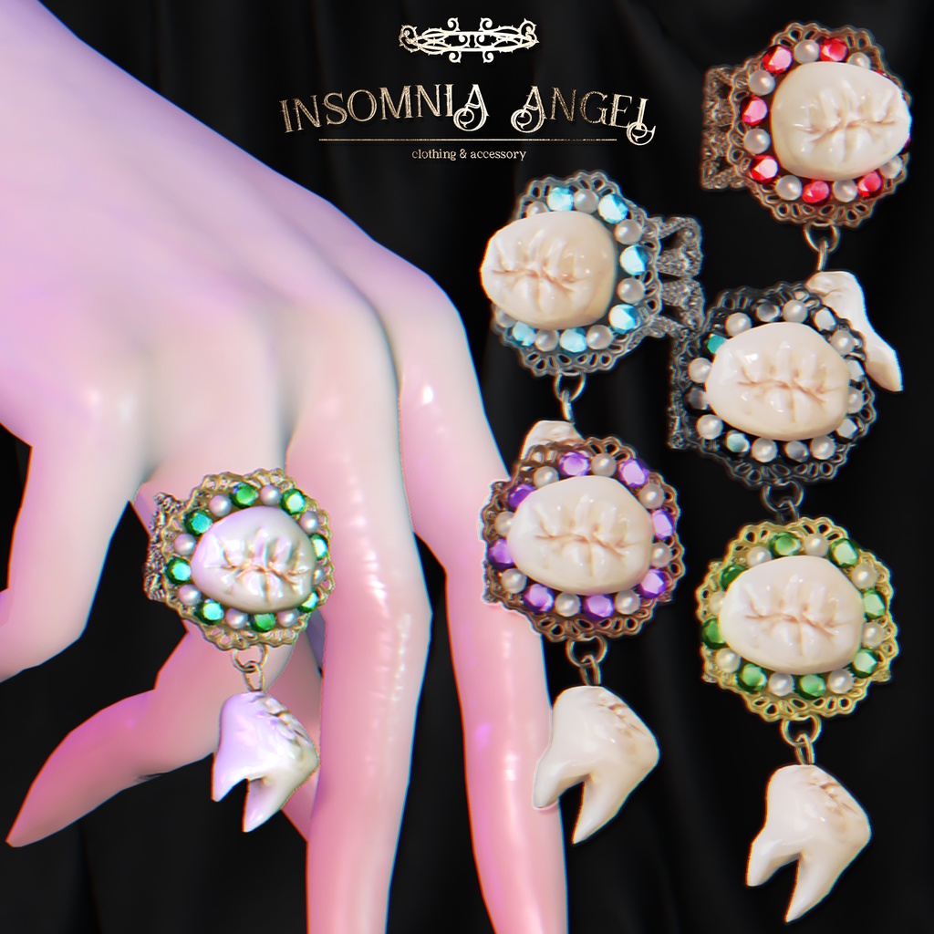Insomnia Angel . Teeth Ring
