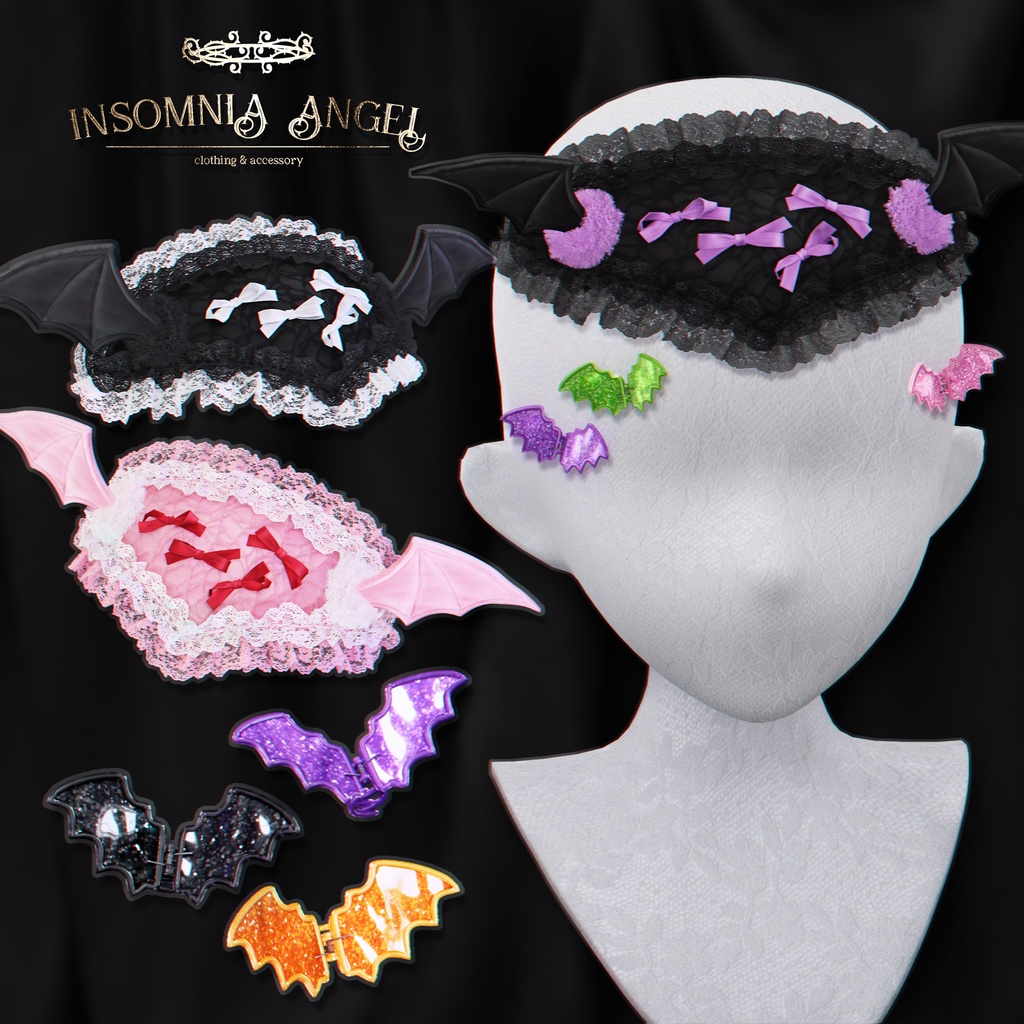 Insomnia Angel . Bat Series Set