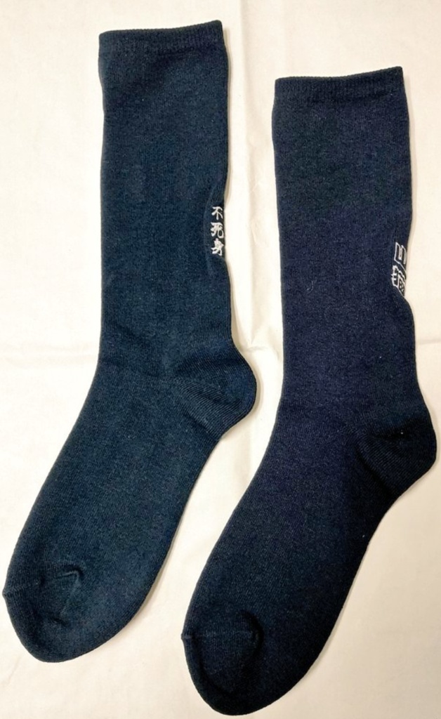 刺繍靴下(杉&尾)