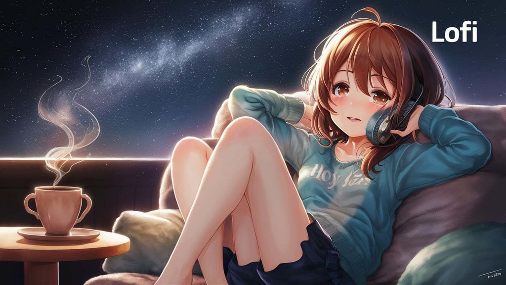 【フリーBGM】「コージーLOFI – 家でリラックスするためのBGM」「自宅でのリラックスタイムに、心地よい音楽を。」『カフェでのひととき』【夜・落ち着く・まったり 】