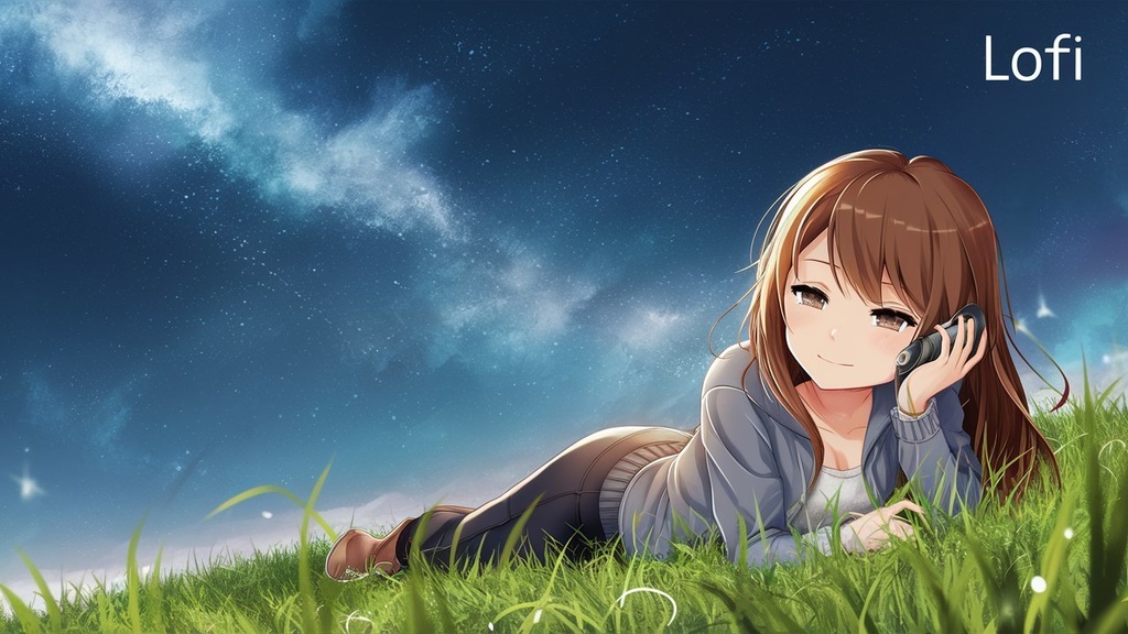 【フリーBGM】「ヒーリングLOFI – ストレス解消のための音楽」    「一日のストレスを癒す、優しい音楽。」『草原の真ん中で』【夜・落ち着く・まったり 】