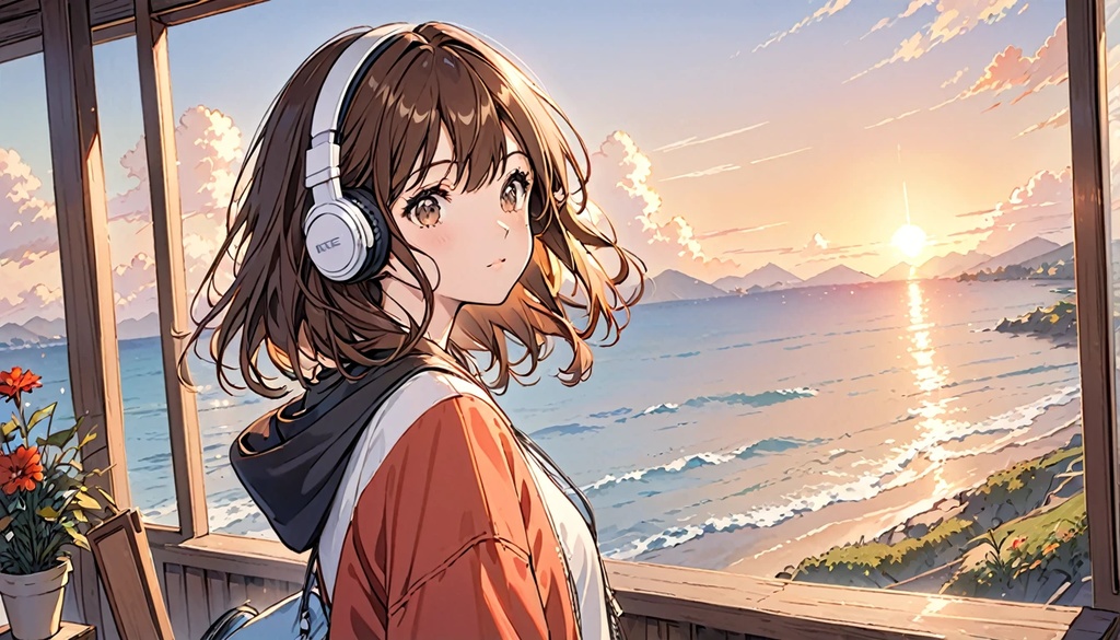 【作業用BGM】「サンセットLOFI – 夕暮れ時のチルビーツ」【フリーBGM】