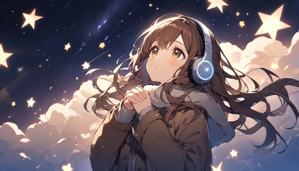 【作業用BGM】「冬の星空」冬の夜空を見上げて【フリーBGM・落ち着く・まったり】