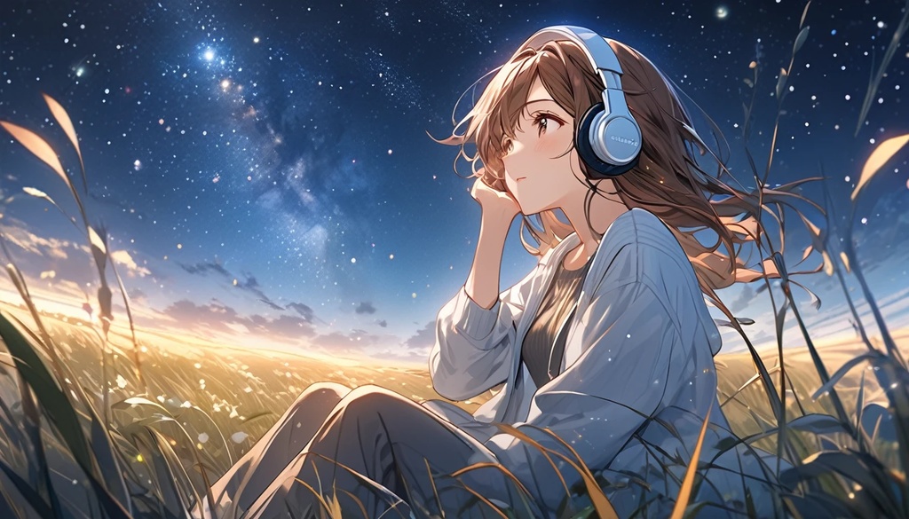 【作業用BGM】「星空に包まれて」夜の輝き【フリーBGM・リラクゼーション・宇宙】