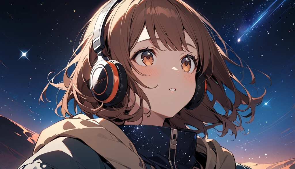 【フリーBGM】『夜空を見上げて星を眺める』 - 静かな夜の空間
