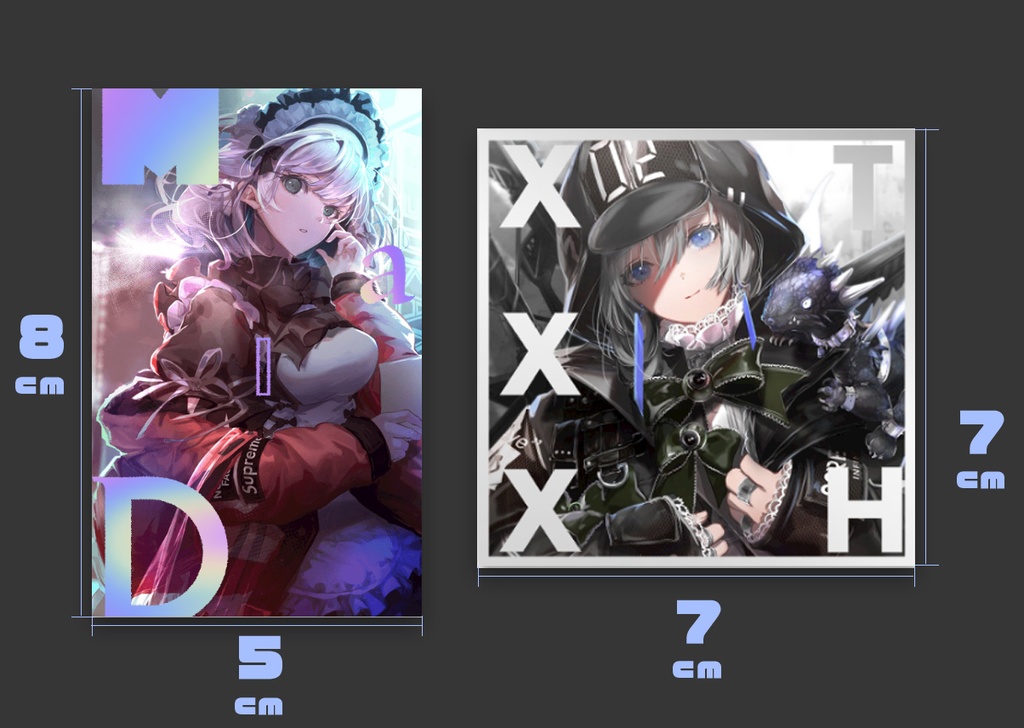 ホログラムステッカーA+B【2種セット】