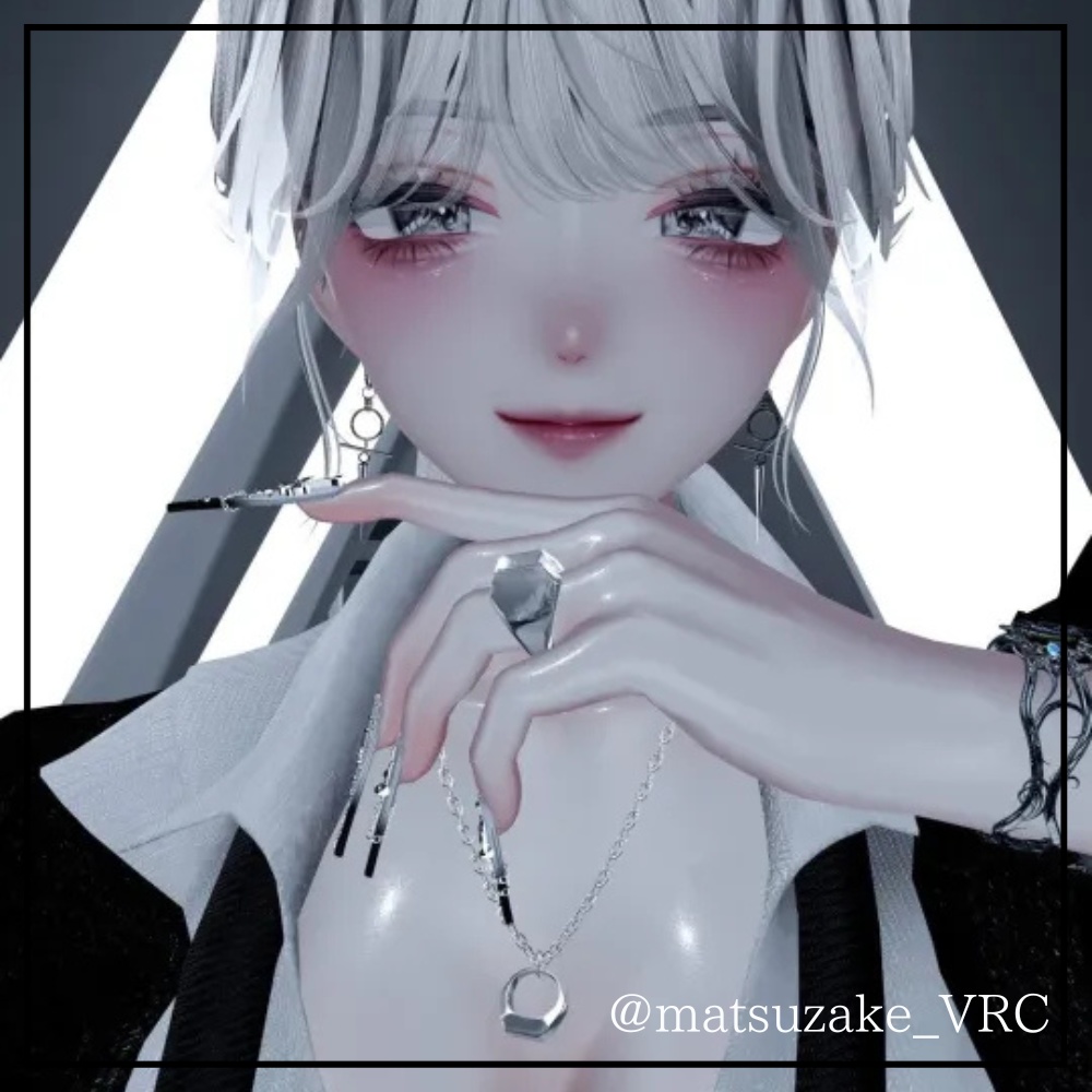 ごついお砂糖指輪 ネックレスつき