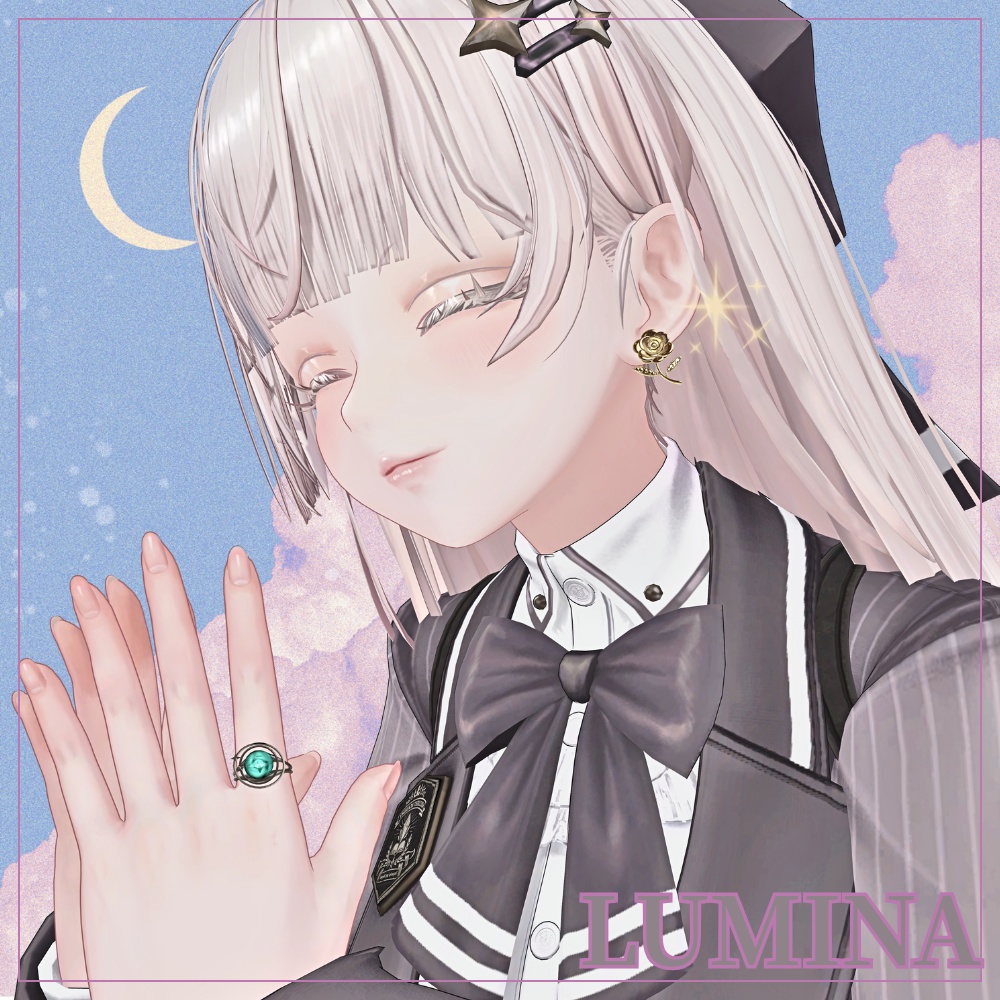 PETAL WHISPER – 花弁がほどく秘密 –ゴールドピアス