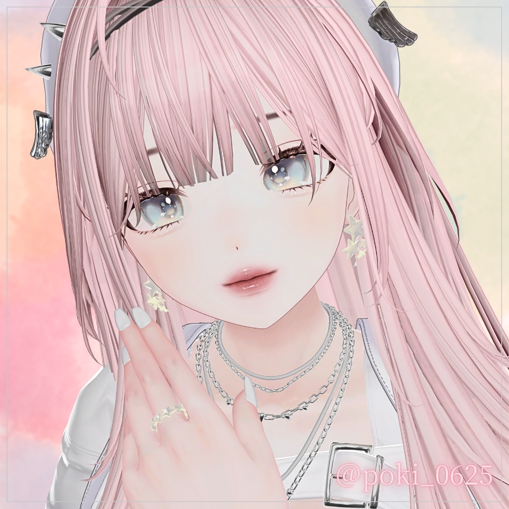 STARFALL AURA – 星溢のきらめき –ゴールドピアス